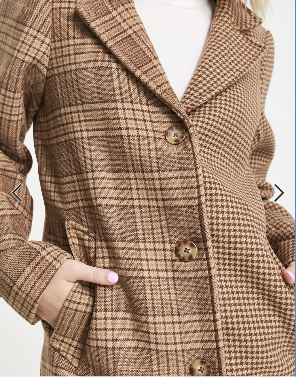 Abercrombie & Fitch Wool Dad Coat in Camel-Neutral