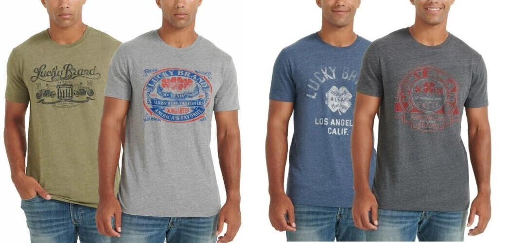 Lucky Brand Men's Graphic Tee Cotton Blend Shirt