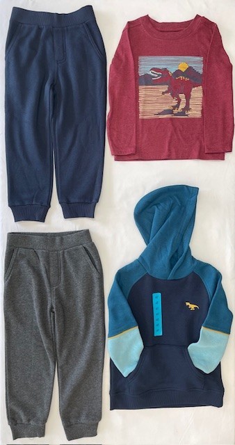 Khq Kids 4pc Kids Headquarters Boy's 4-piece Playwear Set Size: 4T, Dinosaur, Blue/multicolor