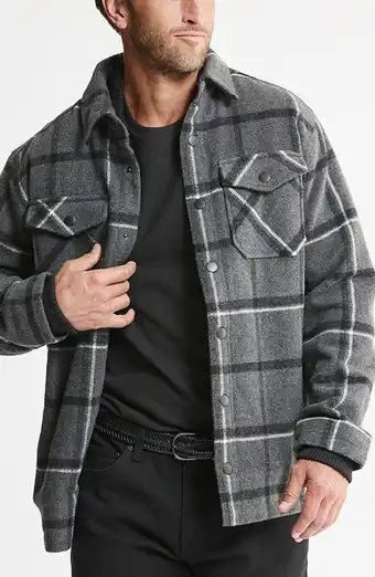 Jachs Men Wool Shirt Jacket