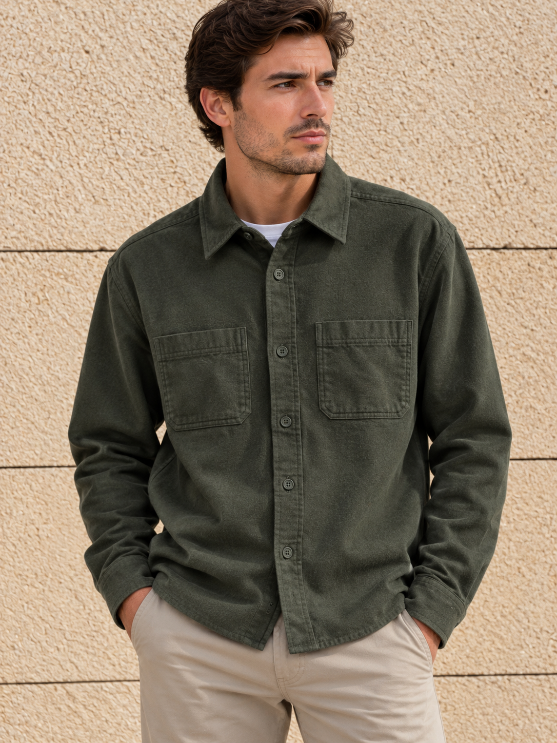 Woolrich Men's 100% Cotton Chamoise Shirt