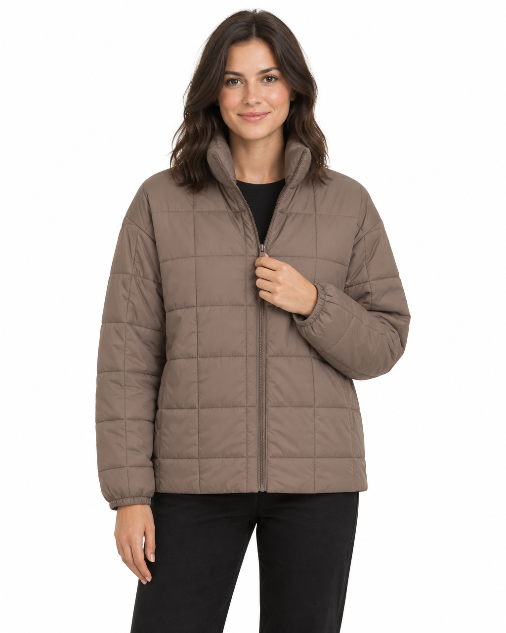 Roxy Women S Quilted Jacket Brown XXL